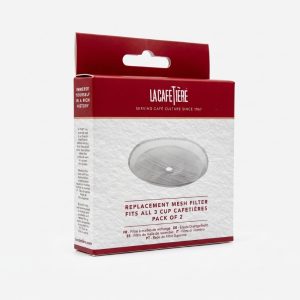 Pack de mallas repuesto La Cafetiere 3 tazas de acero inoxidable para prensa francesa.