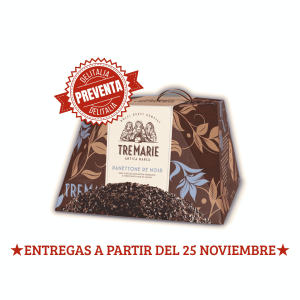 Panettone Re Noir Tre Marie 900 g con chocolate y granella de cacao